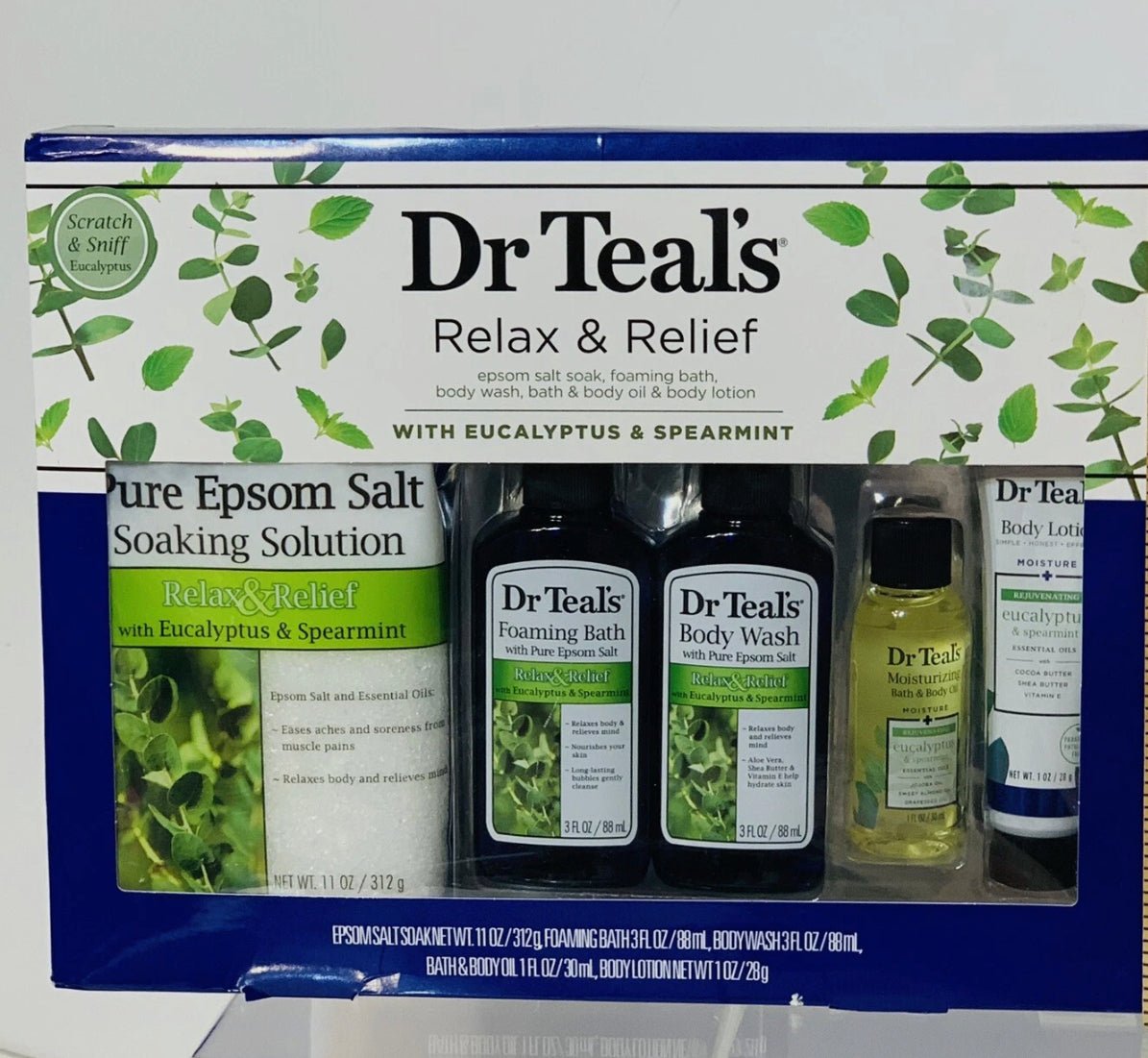 DR Teals Bath and Body Regimen Relax & Relief Gift Set: Eucalyptus & Spearmint